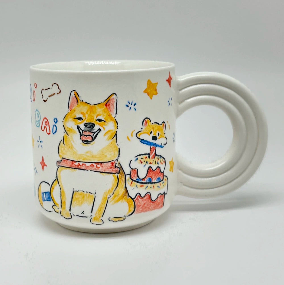 Tailored Pet Portrait Mug & Saucer Set