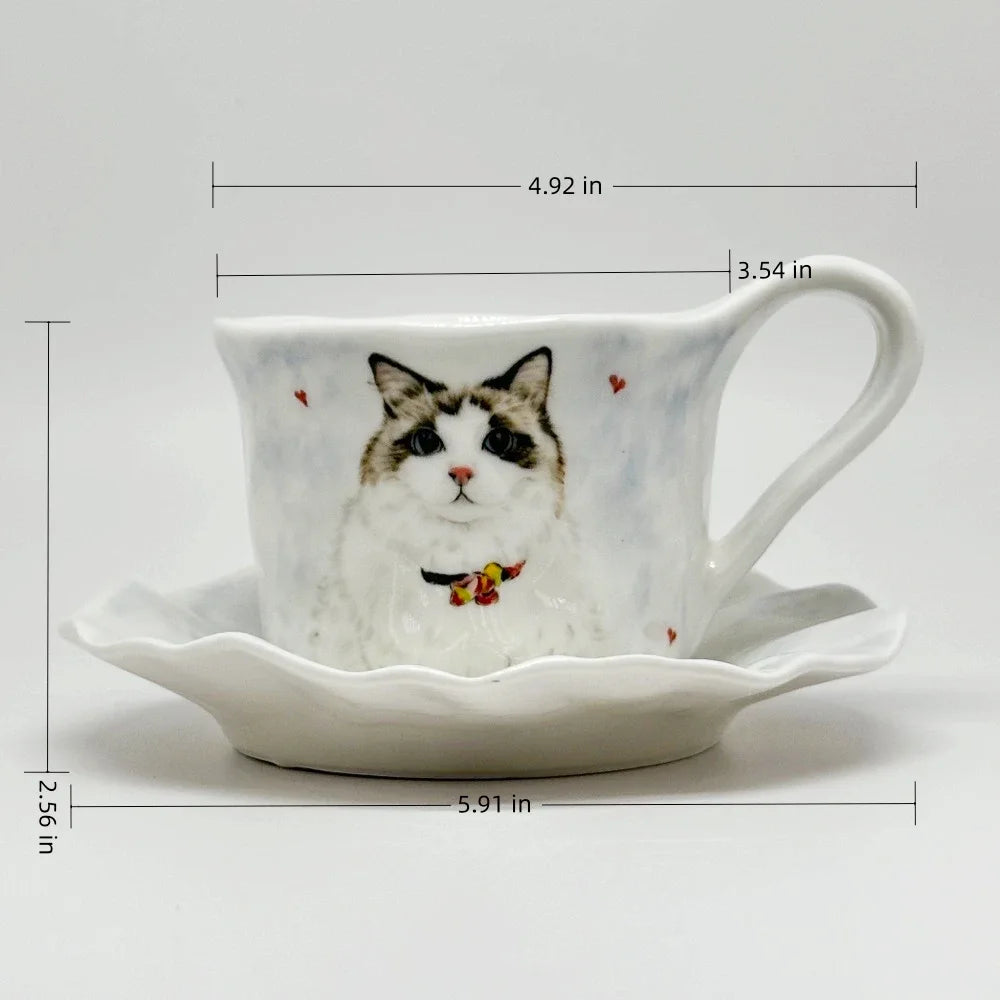 Tailored Pet Portrait Cup & Saucer Set